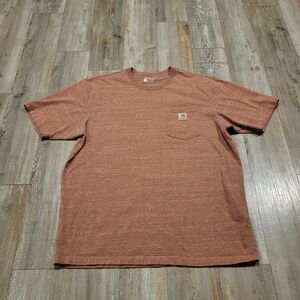 Carhartt Loose Fit Pocket Crew Neck 100% Cotton Tee Shirt Mens Size Large